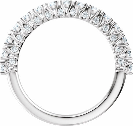 14K White Gold 7/8 CTW Lab-Grown Diamond Anniversary Band