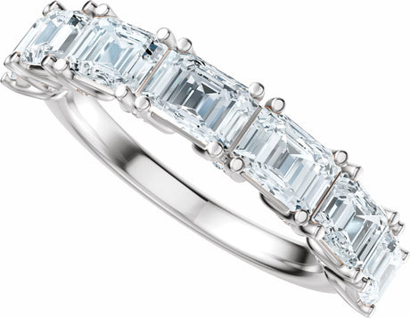 14K White Gold 2 7/8 CTW Lab-Grown Diamond Anniversary Band