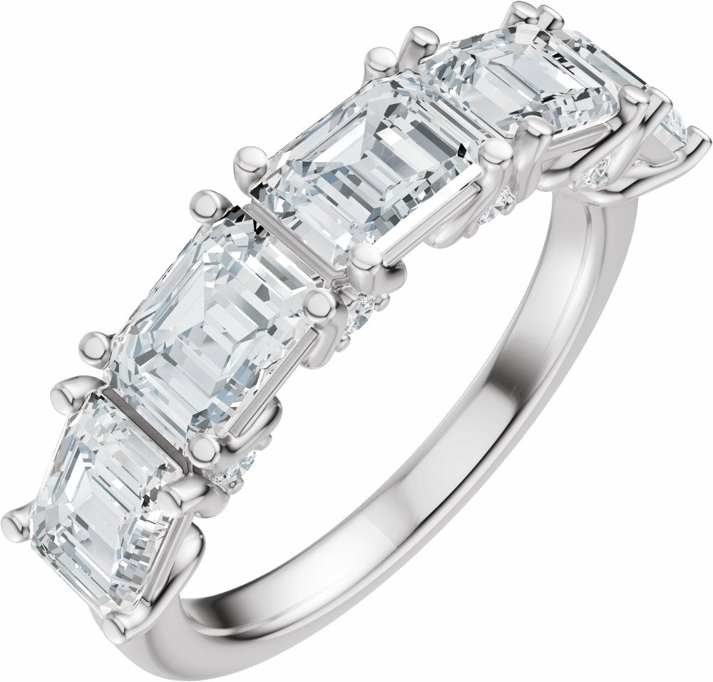 14K White Gold 2 7/8 CTW Lab-Grown Diamond Anniversary Band