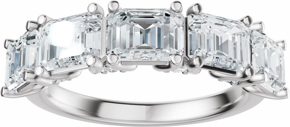 14K White Gold 2 7/8 CTW Lab-Grown Diamond Anniversary Band