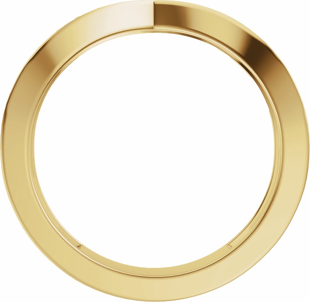 14K Yellow Gold 1/5 CTW Natural Diamond Contour Band