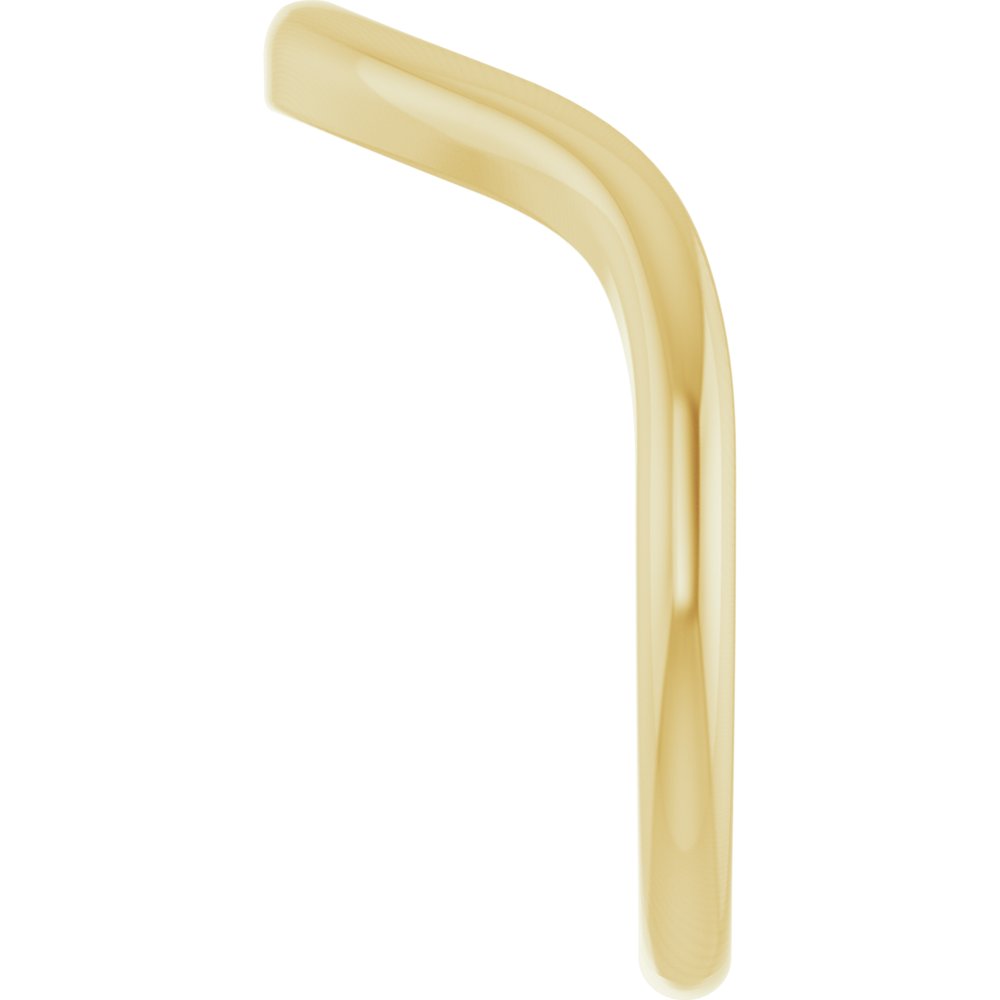14K Yellow Gold Contour Band