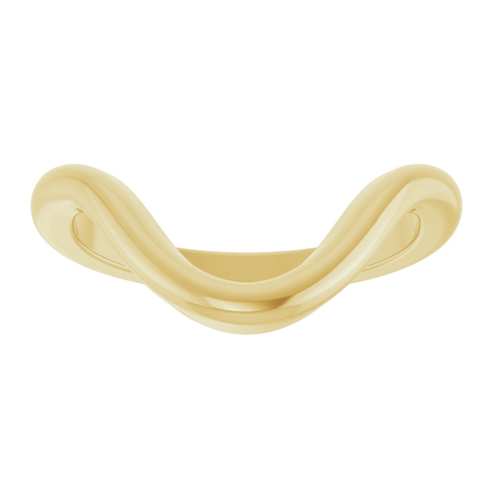 14K Yellow Gold Contour Band