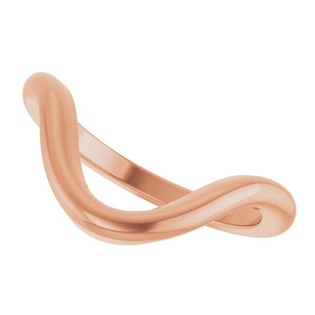 14K Rose Gold Contour Band