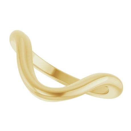 10K Yellow Gold Contour Band