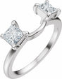 14K White Gold 3/4 CTW Lab-Grown Diamond Wrap-Style Ring Enhancer