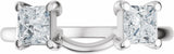14K White Gold 3/4 CTW Lab-Grown Diamond Wrap-Style Ring Enhancer