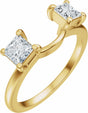 14K Yellow Gold 3/4 CTW Lab-Grown Diamond Wrap-Style Ring Enhancer