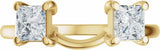 14K Yellow Gold 3/4 CTW Lab-Grown Diamond Wrap-Style Ring Enhancer