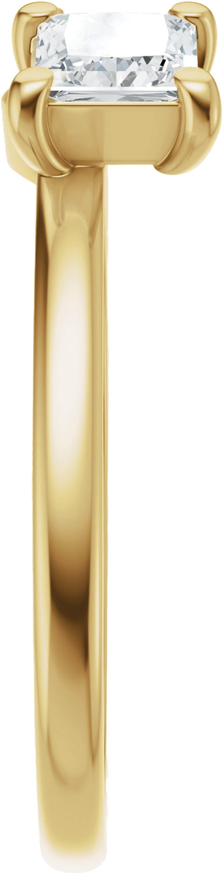 14K Yellow Gold 3/4 CTW Lab-Grown Diamond Wrap-Style Ring Enhancer