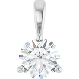 14K White Gold 1/2 CTW Natural Diamond Pendant