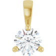 14K Yellow Gold 1/4 CT Lab-Grown Diamond Pendant 