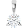 Sterling Silver 1/4 CT Lab-Grown Diamond Pendant 