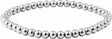 Sterling Silver 6 mm Elastic Bead 6 1/2" Bracelet