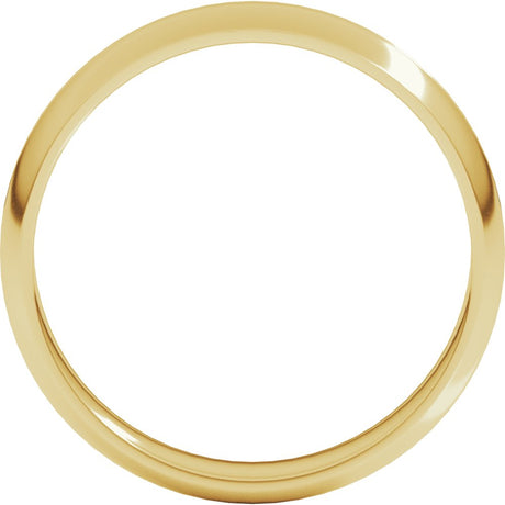 10K Yellow Gold 5 mm Center Milgrain Half-Round Band Size 10