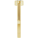 14K Yellow Gold Lab-Grown Diamond Bezel-Set Solitaire Ring