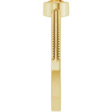 14K Yellow Gold Natural Citrine Bezel-Set Solitaire Ring