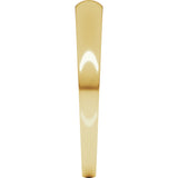 14K Yellow Gold 3 mm Round Tapered Lightweight Band Size5.5