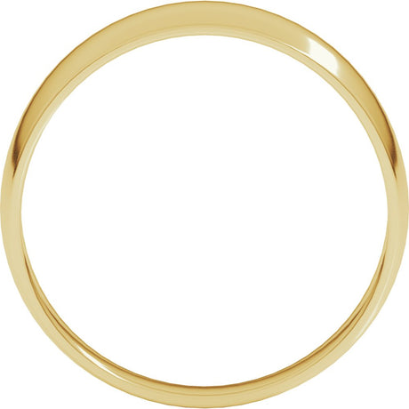 14K Yellow Gold 6 mm Round Tapered Lightweight Band Size5.5