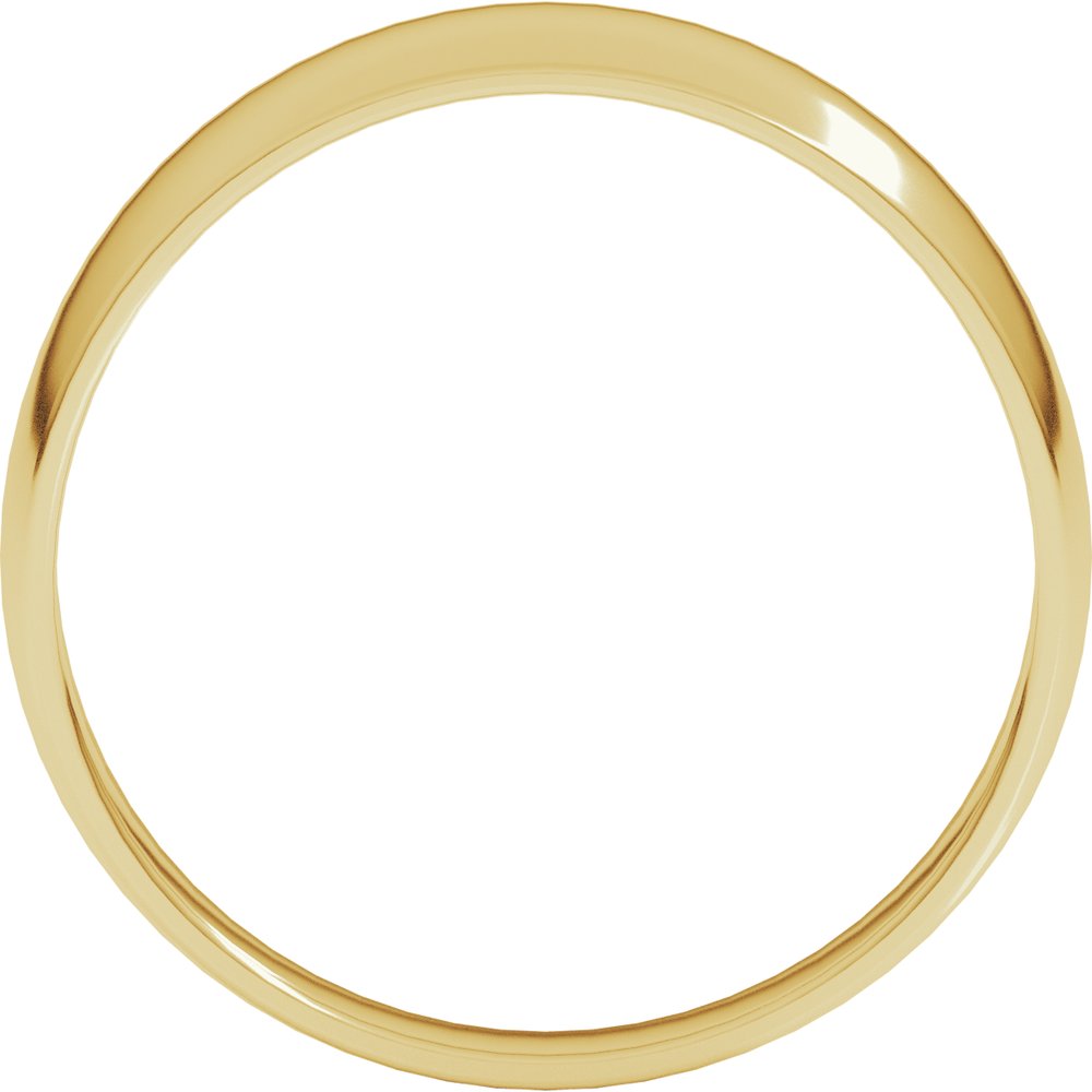 14K Yellow Gold 6 mm Round Tapered Lightweight Band Size7