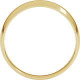 14K Yellow Gold 6 mm Round Tapered Lightweight Band Size7
