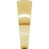 14K Yellow Gold 6 mm Round Tapered Lightweight Band Size7