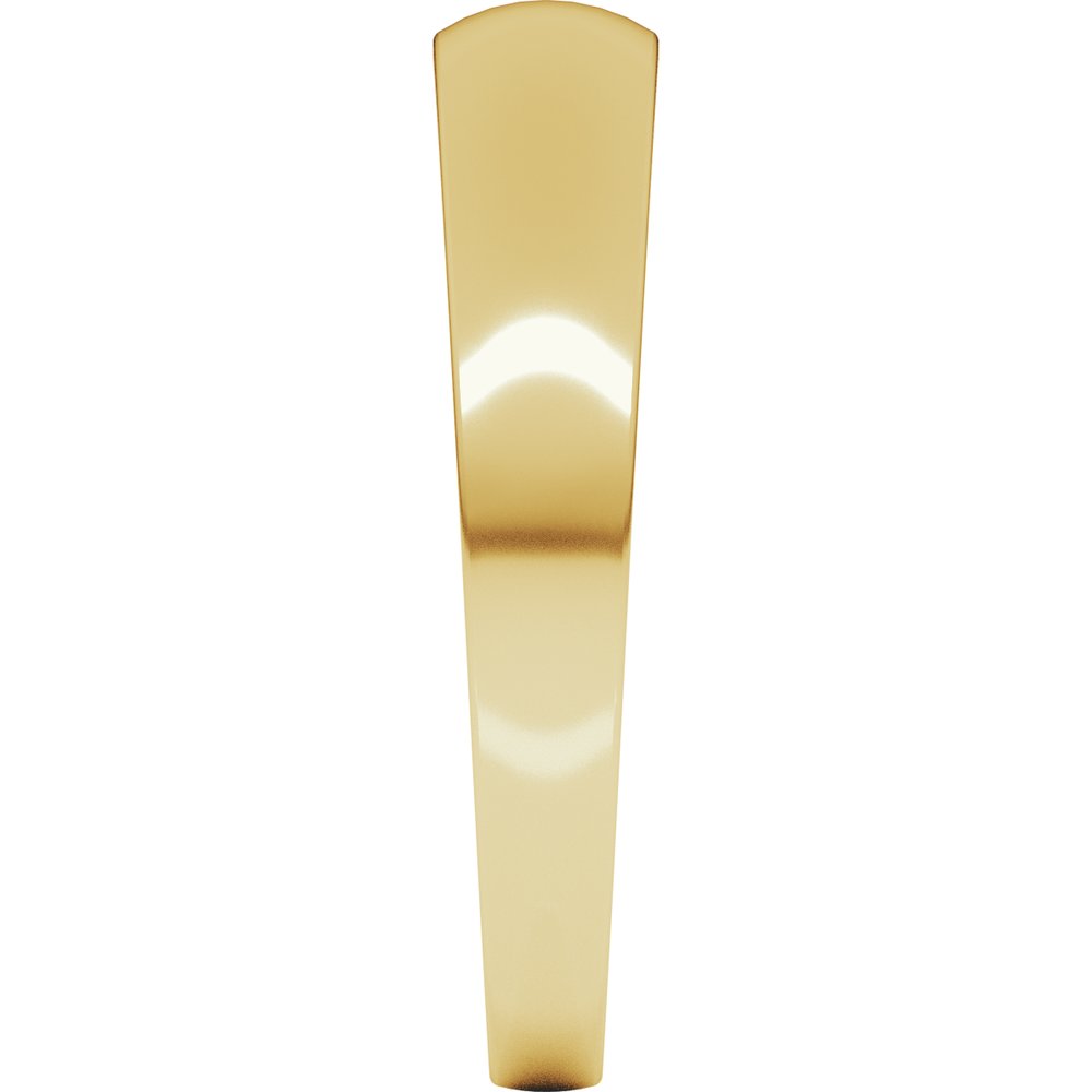 10K Yellow Gold 4 mm Round Tapered Lightweight Band Size10
