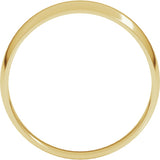 14K Yellow Gold 5 mm Round Tapered Lightweight Band Size11