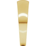14K Yellow Gold 5 mm Round Tapered Lightweight Band Size11