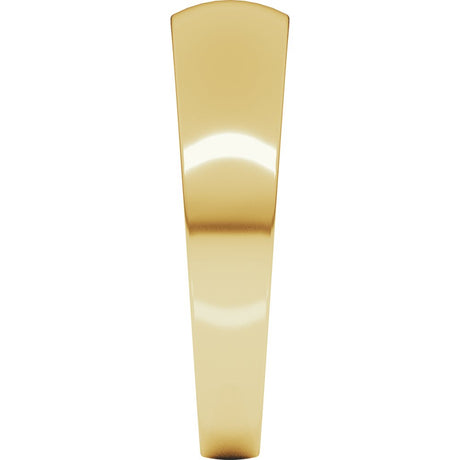 14K Yellow Gold 5 mm Round Tapered Lightweight Band Size11