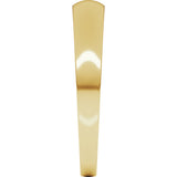 14K Yellow Gold 3.5 mm Round Tapered Lightweight Band Size6