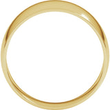 10K Yellow Gold 10 mm Round Tapered Lightweight Band Size6