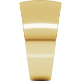 10K Yellow Gold 10 mm Round Tapered Lightweight Band Size6