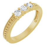14K Yellow Gold 1/4 CTW Lab-Grown Diamond Anniversary Band