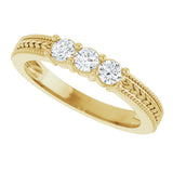 14K Yellow Gold 1/4 CTW Lab-Grown Diamond Anniversary Band