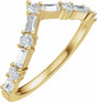 14K Yellow Gold 1/2 CTW Lab-Grown Diamond Contour Band