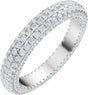 14K White Gold 1 3/8 Lab-Grown Diamond Eternity Band