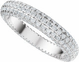 14K White Gold 1 3/8 Lab-Grown Diamond Eternity Band