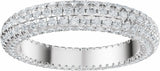 14K White Gold 1 3/8 Lab-Grown Diamond Eternity Band