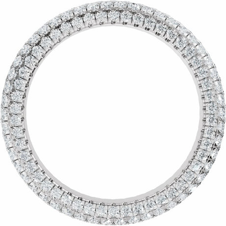 14K White Gold 1 3/8 Lab-Grown Diamond Eternity Band