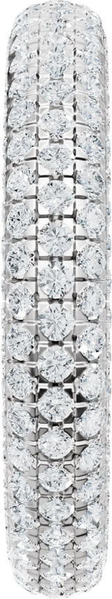 14K White Gold 1 3/8 Lab-Grown Diamond Eternity Band