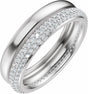 14K White Gold 3/4 CTW Natural Diamond Eternity Band