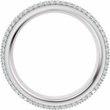 14K White Gold 3/4 CTW Natural Diamond Eternity Band
