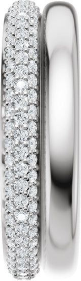 14K White Gold 3/4 CTW Natural Diamond Eternity Band