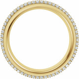 14K Yellow Gold 3/4 CTW Lab-Grown Diamond Eternity Band