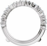 14K White Gold 7/8 CTW Lab-Grown Diamond Ring Guard