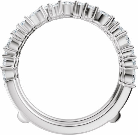 14K White Gold 7/8 CTW Lab-Grown Diamond Ring Guard