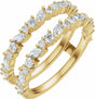 14K Yellow Gold 7/8 CTW Lab-Grown Diamond Ring Guard