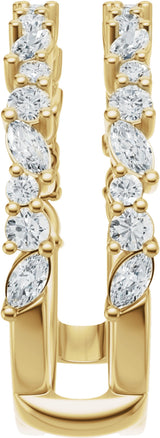 14K Yellow Gold 7/8 CTW Lab-Grown Diamond Ring Guard