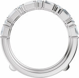 14K White Gold 7/8 CTW Lab-Grown Diamond Accented Ring Guard